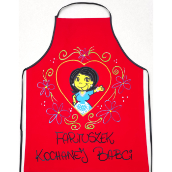 [Fb49] Fartuszek bawełniany  FARTUSZEK KOCHANEJ BABCI